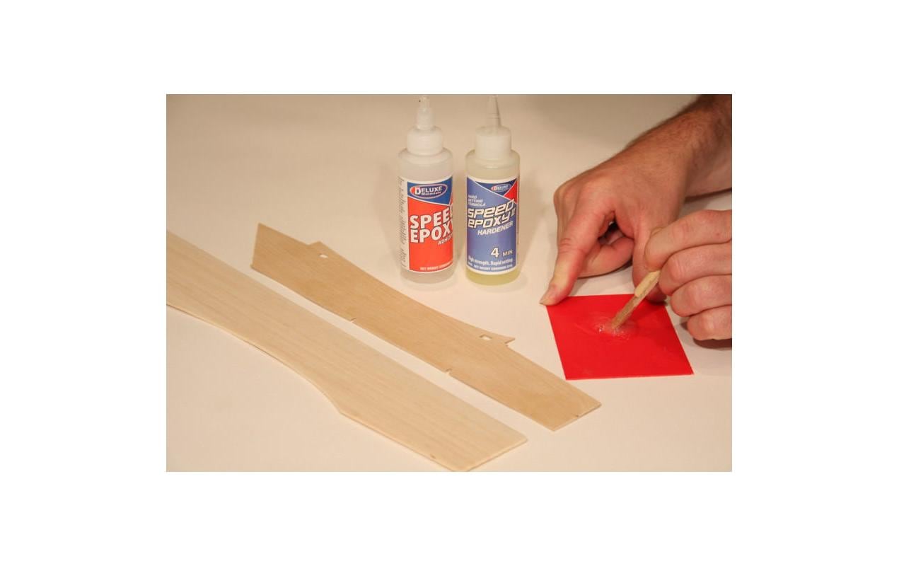 Deluxe Materials 2K-Epoxidharzkleber Speed Epoxy II 4 min Spritze – transparent – 28 g – für Holz