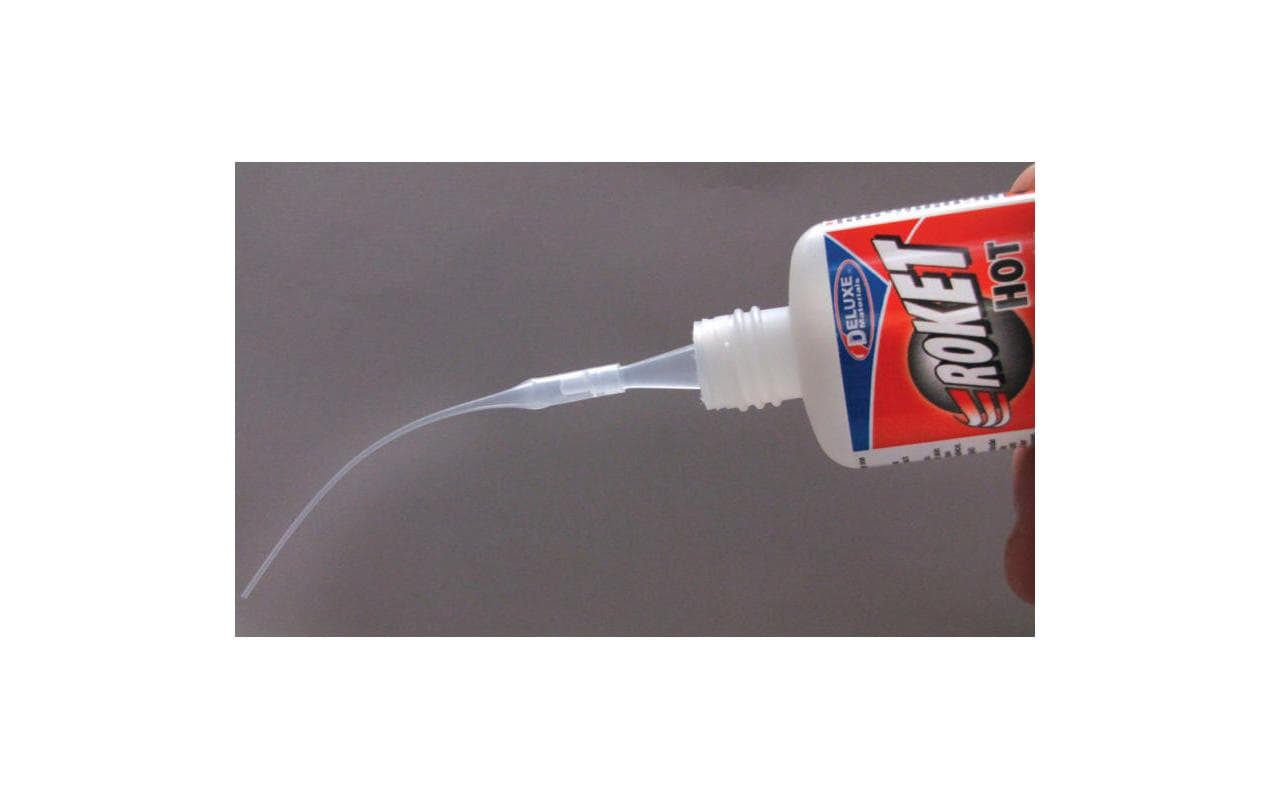 Deluxe Materials Sekundenkleber Roket Hot CA – Transparent – 20 g – für Holz