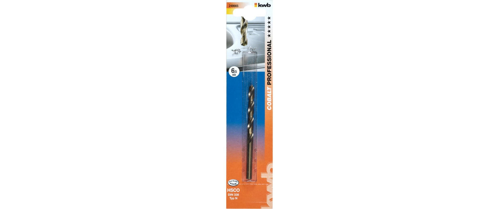 kwb Spiralbohrer 3,3 × 227 mm HSS-Co Zylinderschaft – für Metall