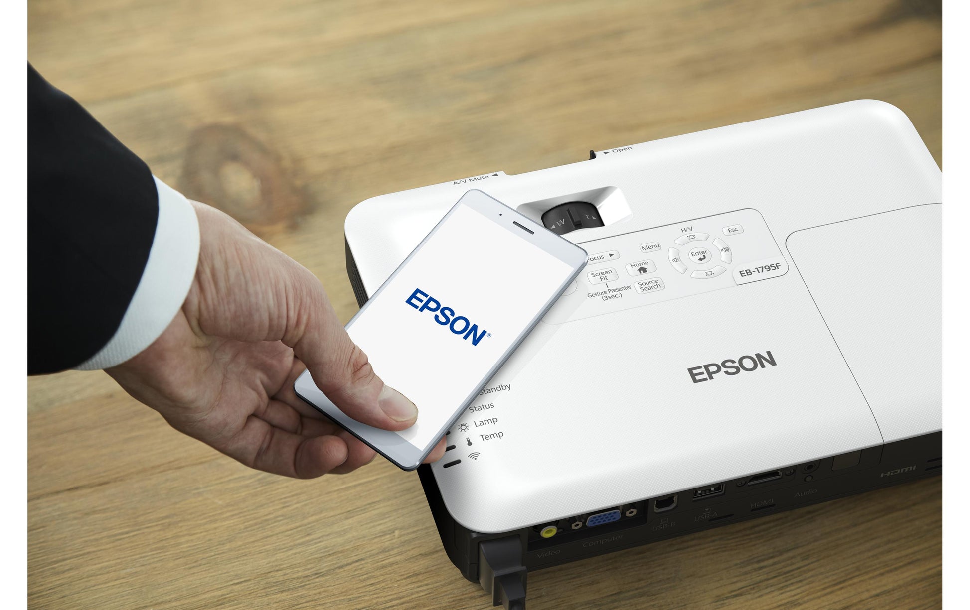 Epson EB-1780W, 3LCD-Projektor – WXGA, 3000 ANSI-Lumen, 16:10