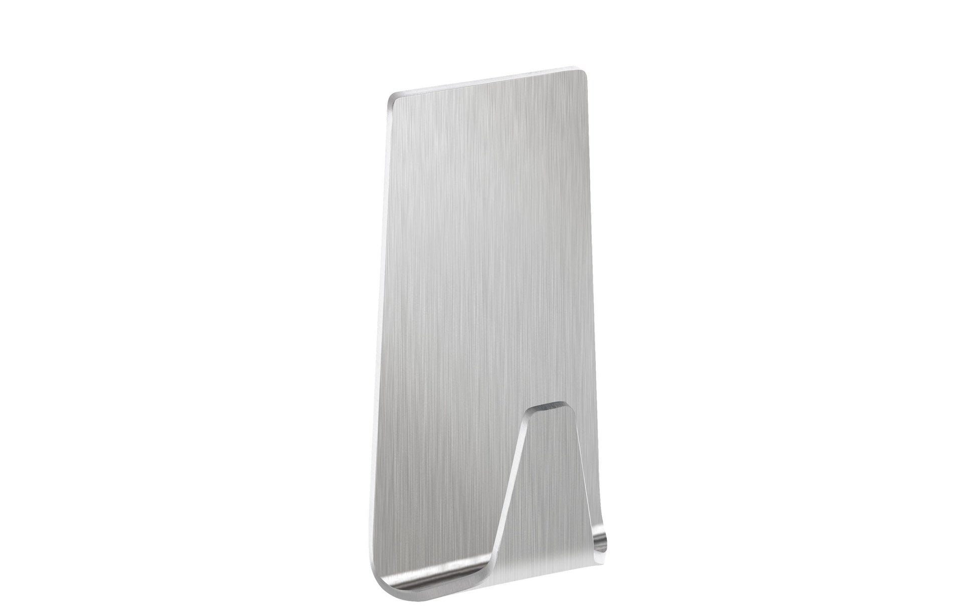 TESA Klebehaken – Edelstahl, 2 kg, Klebestreifen, 3,2×2,0×6,0 cm, Silber