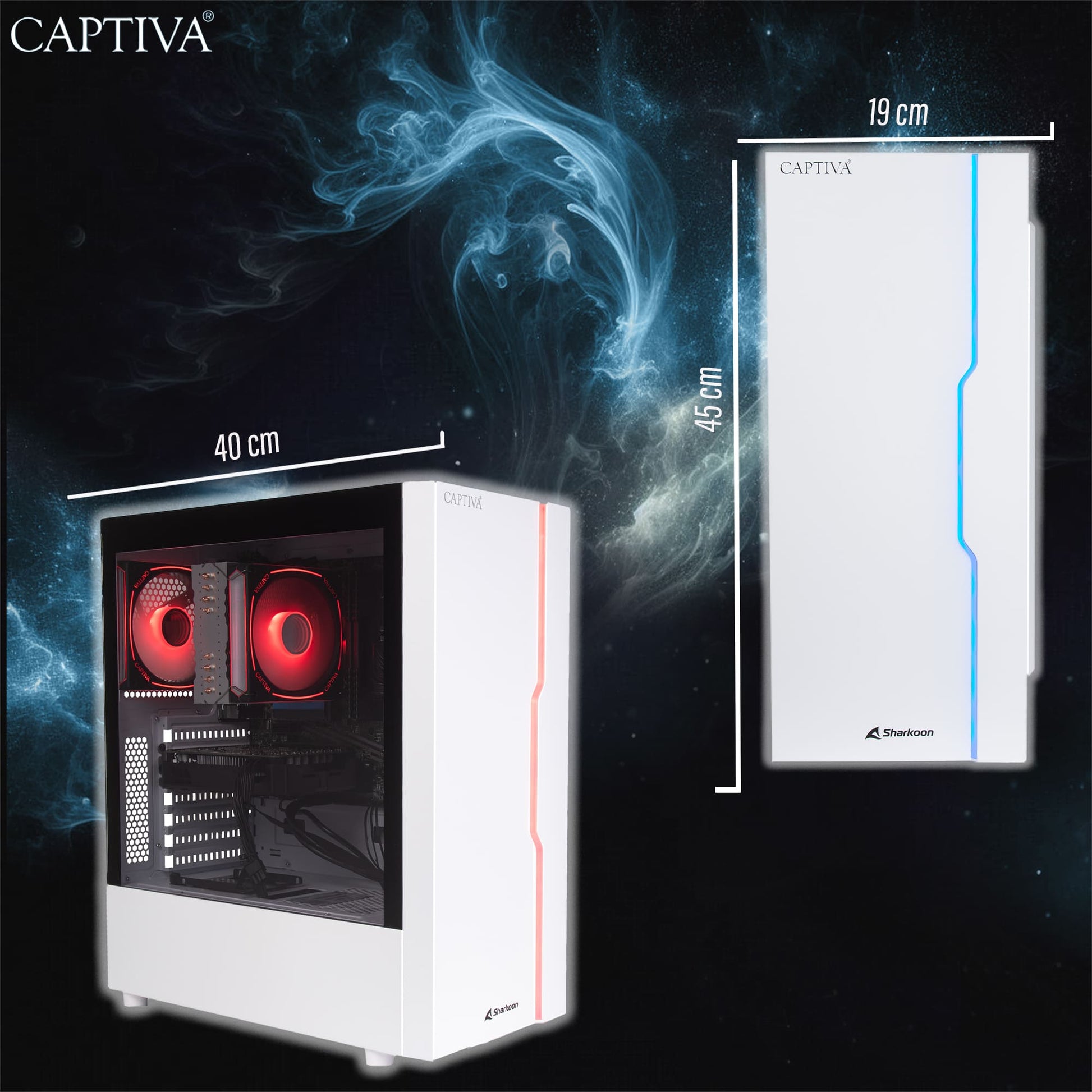 Captiva Advanced Gaming R92-912 Tower – AMD Ryzen 7 5700X, 32 GB RAM, 1 TB SSD, Windows 11 Home