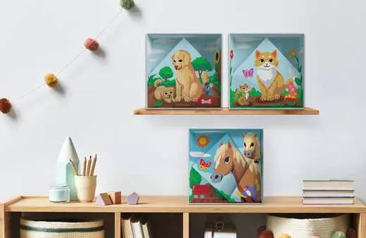 Ravensburger CreArt – Malen-nach-Zahlen-Set – Hund – 20 × 20 cm – ab 7 Jahren