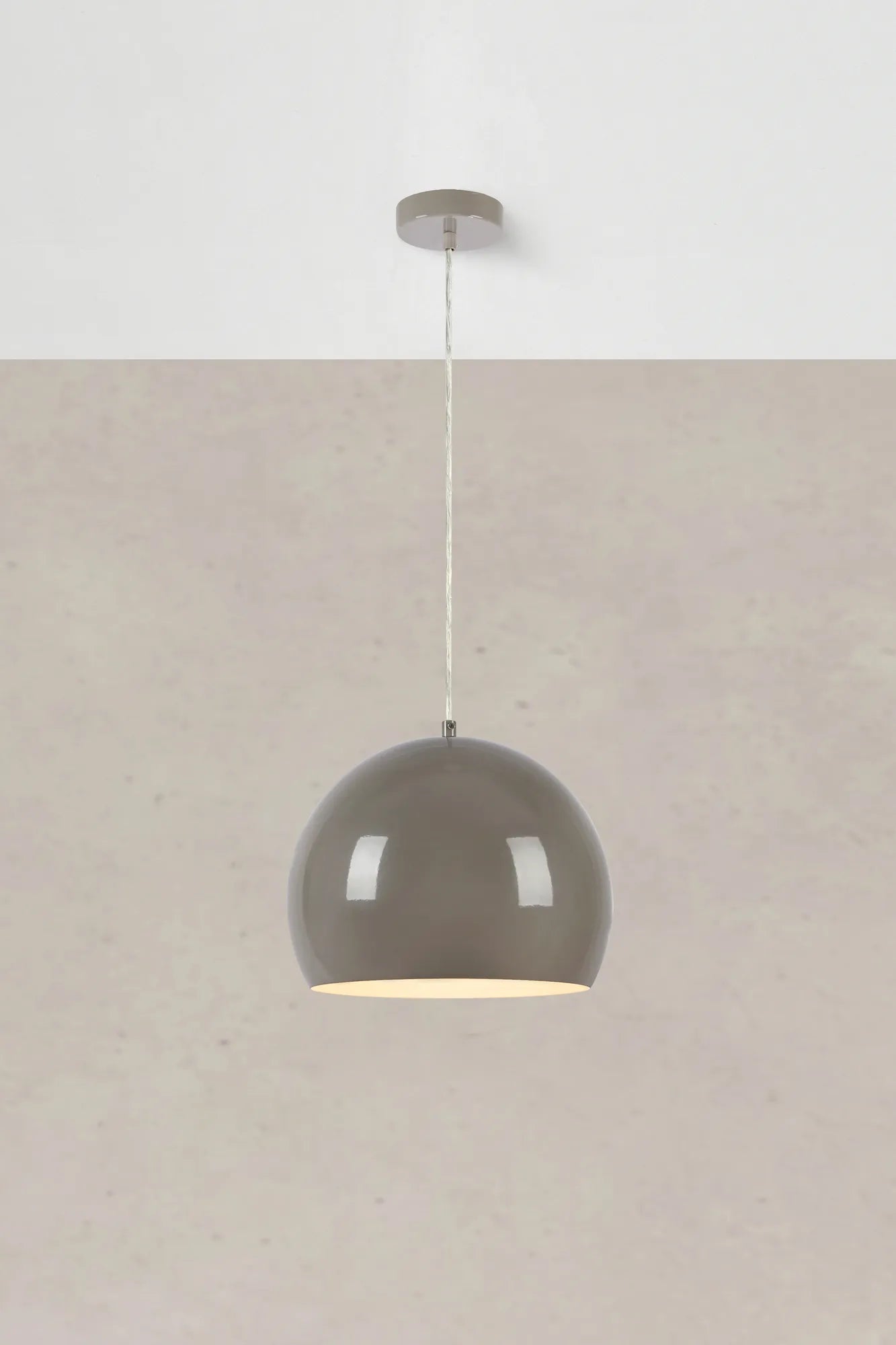 Markslöjd Pendelleuchte Pop – Ø 28 × 23 cm, max. 60 W, nicht dimmbar, grau, exkl. E27, Kabellänge 1,5 m