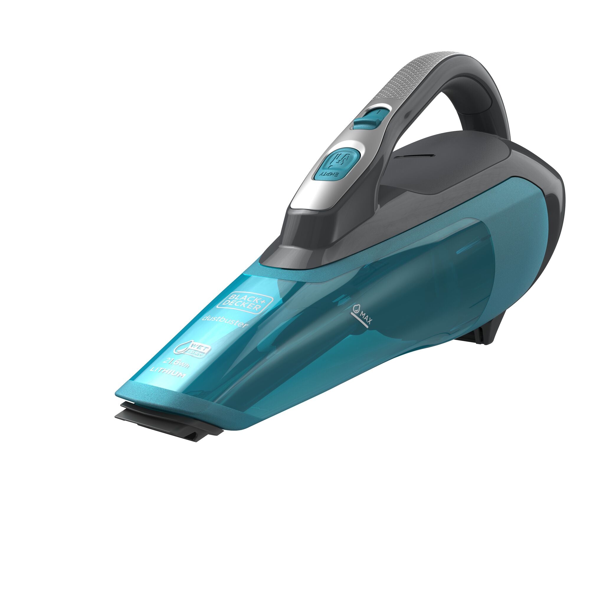 Black & Decker Black+Decker WDA320J – Akku-Handstaubsauger – Nass/Trocken, 10,8 V, 10 min, 0,24 l – Schwarz/Türkis