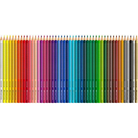 Faber-Castell Aquarellfarbstifte Colour Grip 2001 – 48 Farben, im Kartonetui, Ø 3 mm, dreikantig, FSC