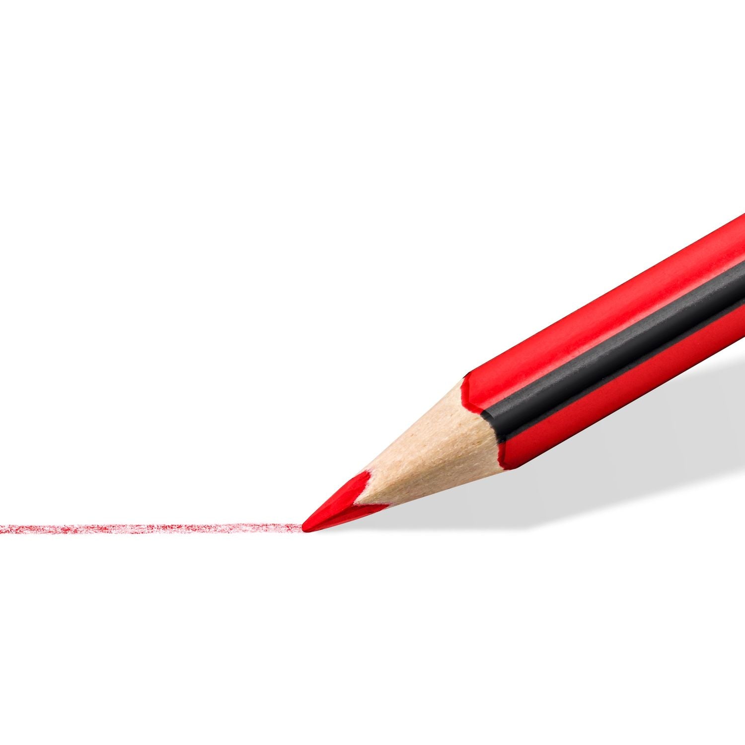 Staedtler Buntstifte Noris Colour Upcycled Wood – Dreikant, 6 Farben, in Kartonetui