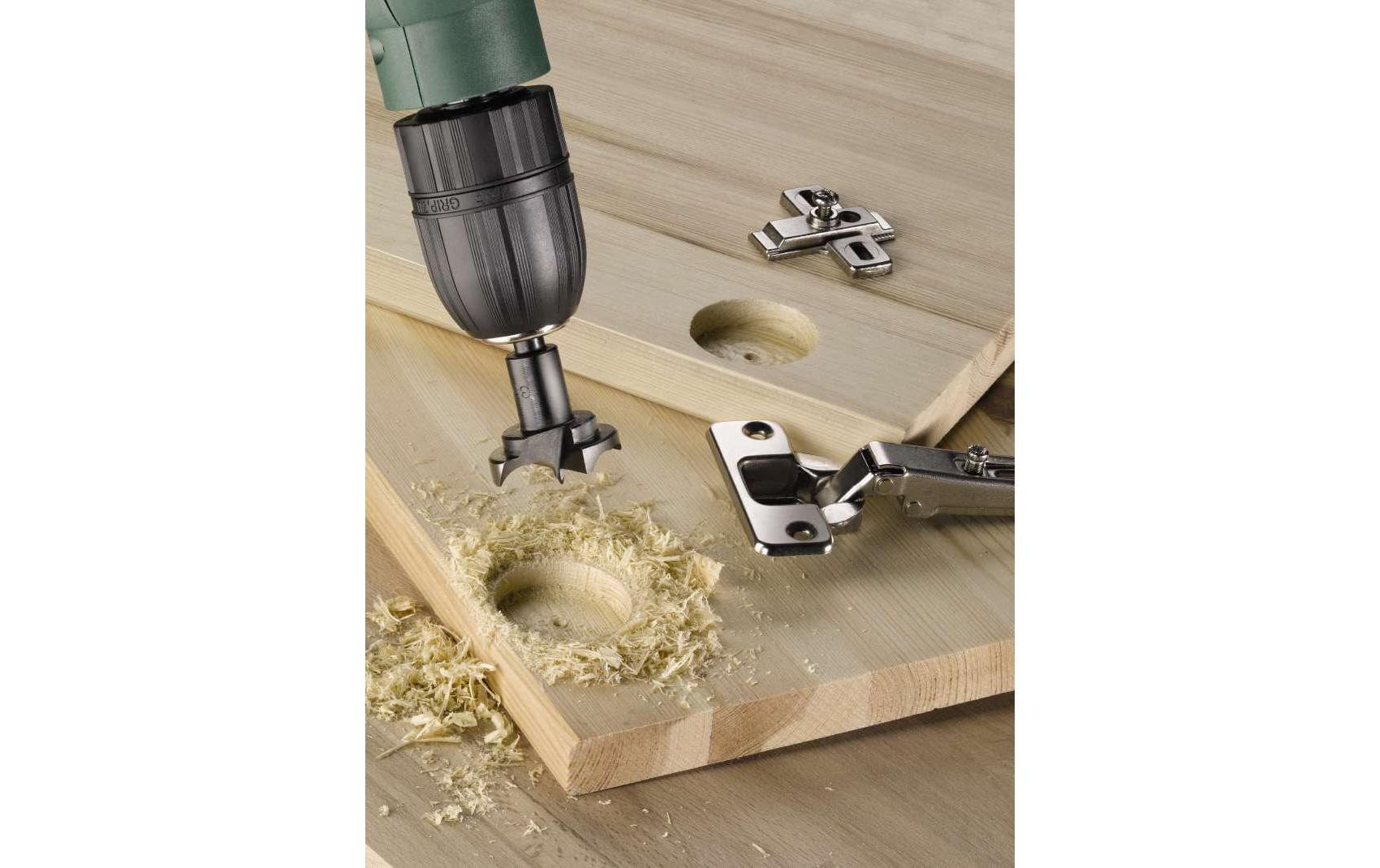 kwb Scharnierlochbohrer 35 mm Zylinderschaft 8 mm – für Holz – 1 Stk