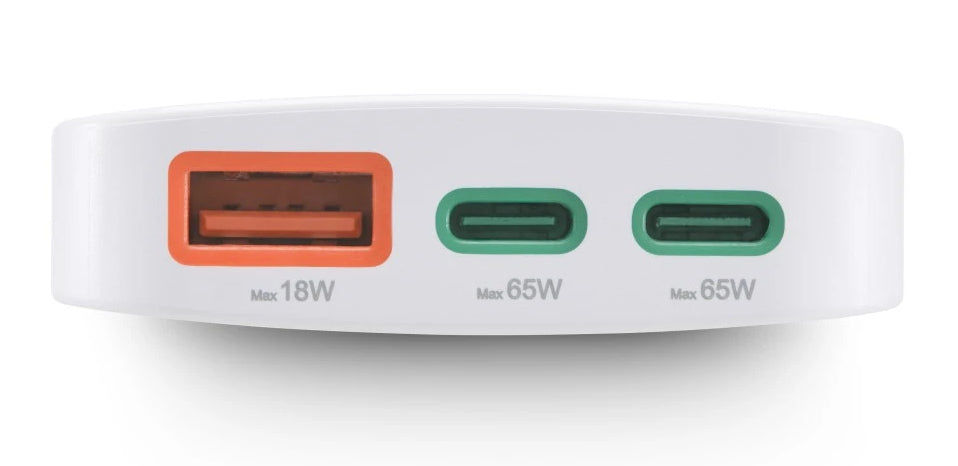 Hama 00125144 USB-Ladegerät 65 W – USB-C×2, USB-A×1 – PD 3.0, QC 3.0, GaN – EU-Stecker (Typ C)