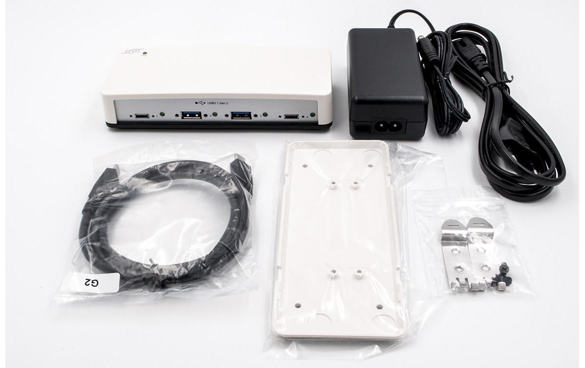 EXSYS EX-1250V USB-Hub – 2× USB-A, 2× USB-C, für Windows/Mac/Linux