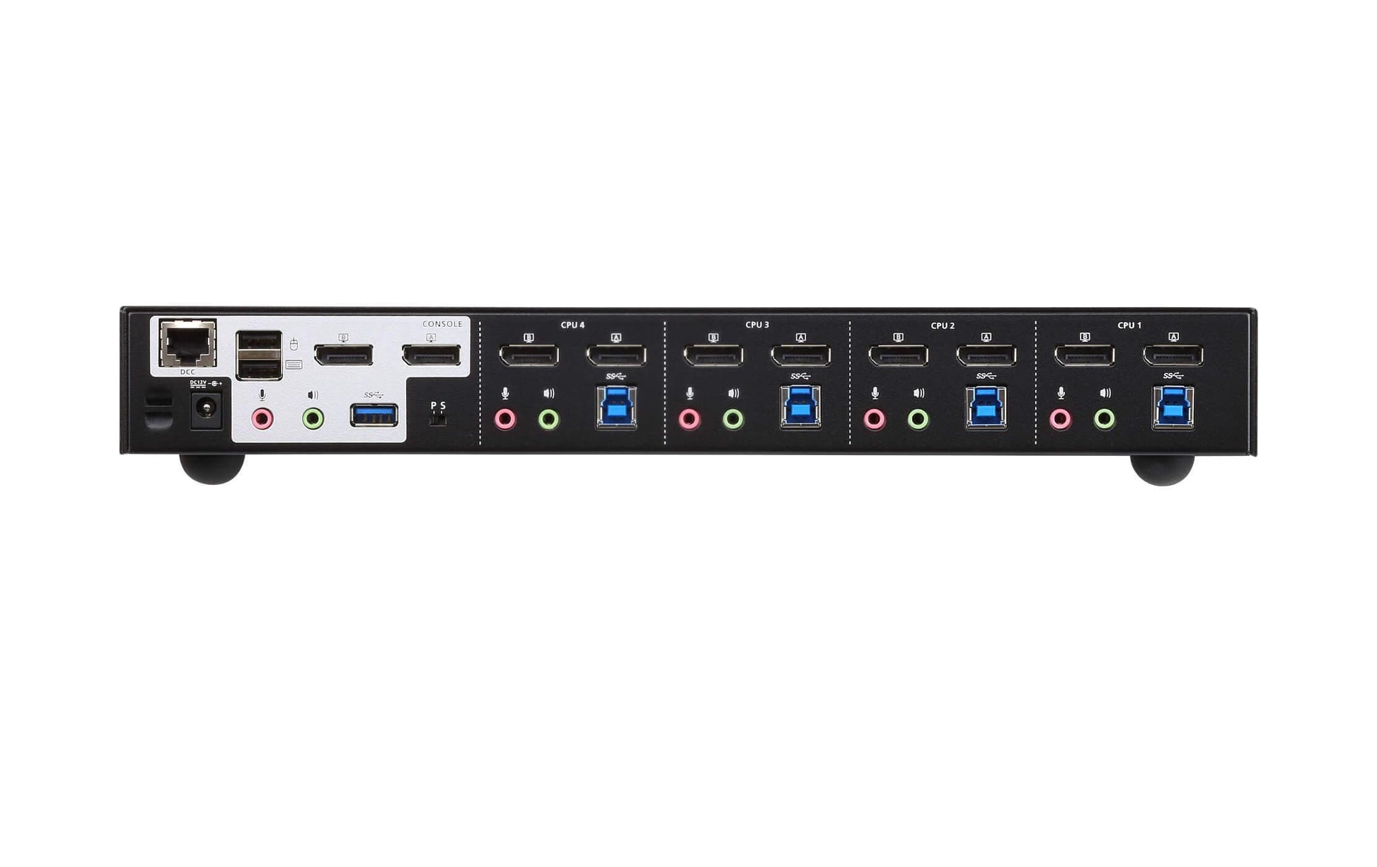 ATEN CS1944DP – KVM-Switch 4×1, DisplayPort/USB 3.2 Gen 1, 4K (4096 × 2160), Dual-View