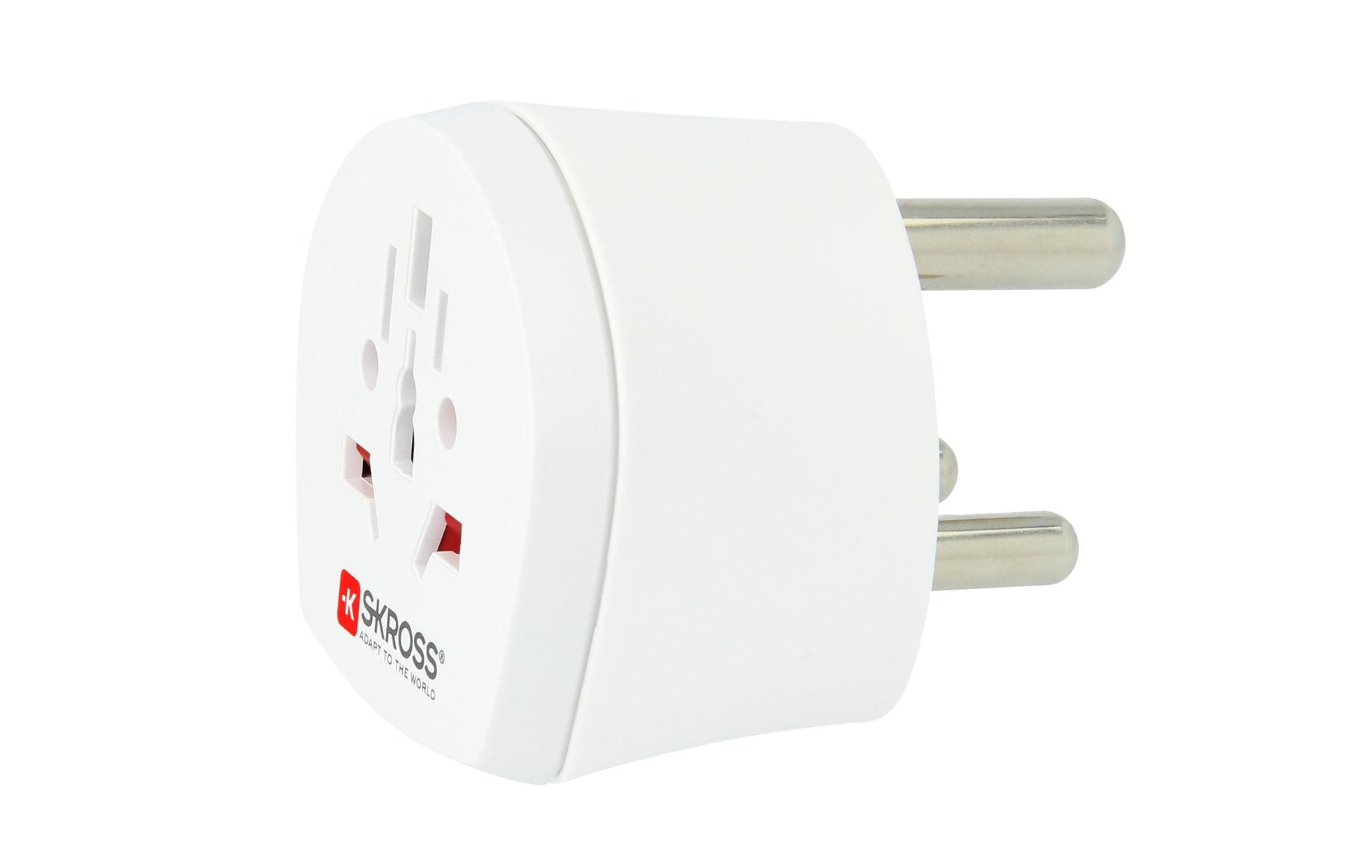 Skross Reiseadapter – von Universal zu Typ M – geerdet – weiss