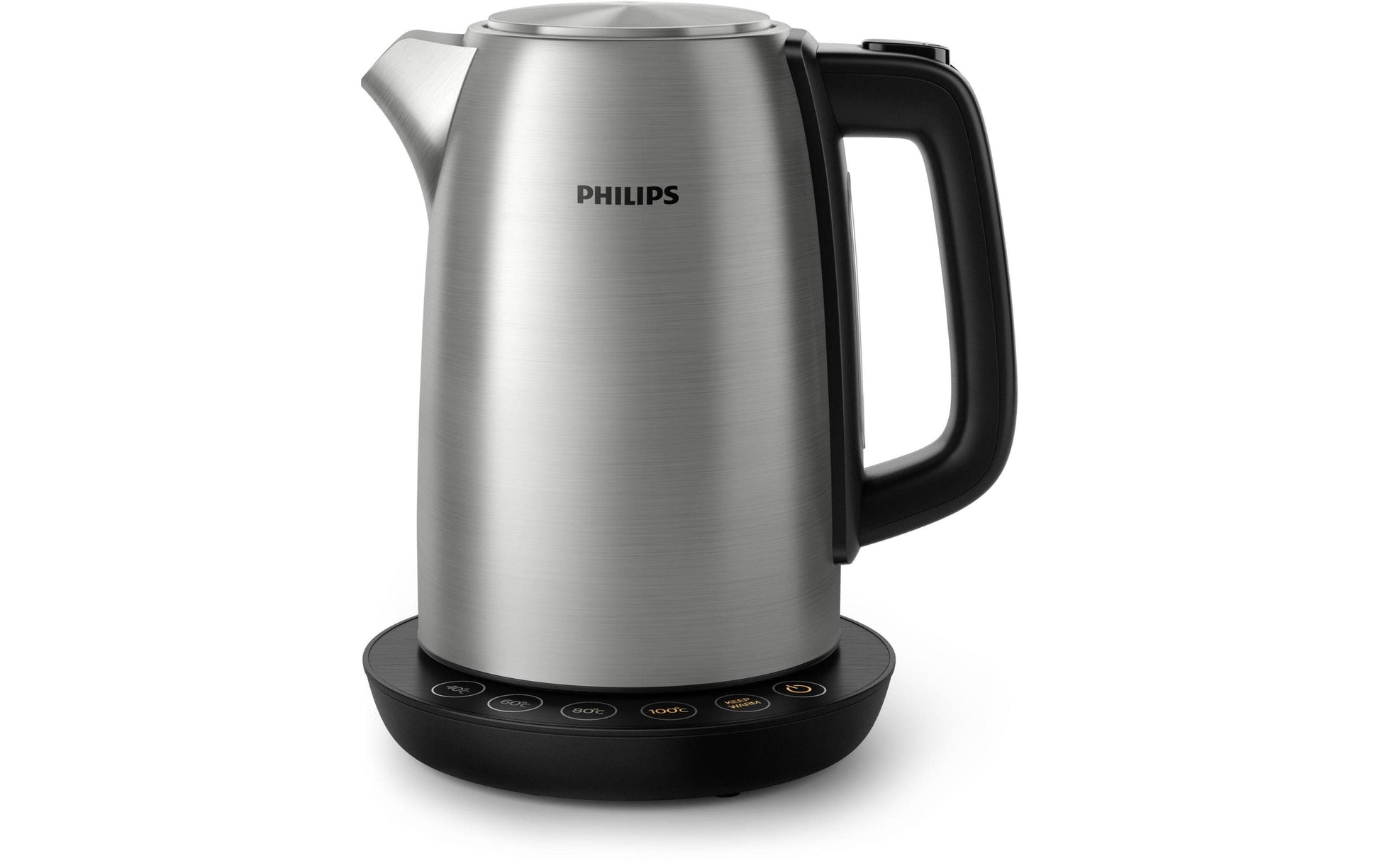 Philips Avance HD9359/94 – Wasserkocher 1,7 l, Temperaturregler, 2200 W, Edelstahl, Silber