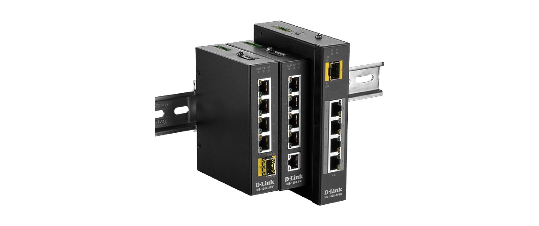 D-Link DIS-100G-5PSW – Switch – 5×GbE, 1×SFP, L2, PoE+ 120 W