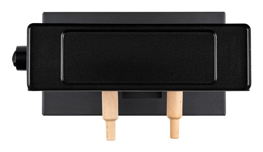 Furber. Furber Raclette-Gerät F00681 – 600 W, 1 Käsehälfte – Schwarz/Edelstahl