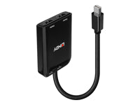 Lindy 38432 Multi-Monitor-Adapter Mini DisplayPort zu HDMI – 2× HDMI, 4K @ 30 Hz, HDMI 2.0, USB-Netzteil