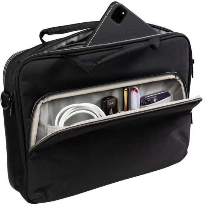 ONIT Notebook-Tasche für bis zu 14,1" – Trolley-Band, 600D rPET – Schwarz