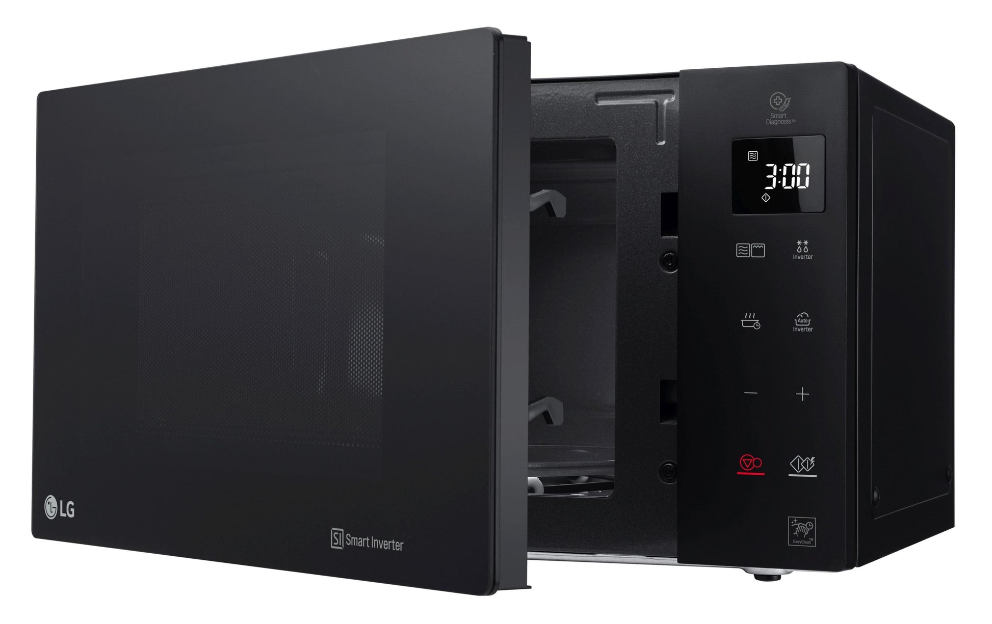 LG Kombi-Mikrowelle MH6535GIS – 25 l, Inverter & Grill, 1000 W – Schwarz