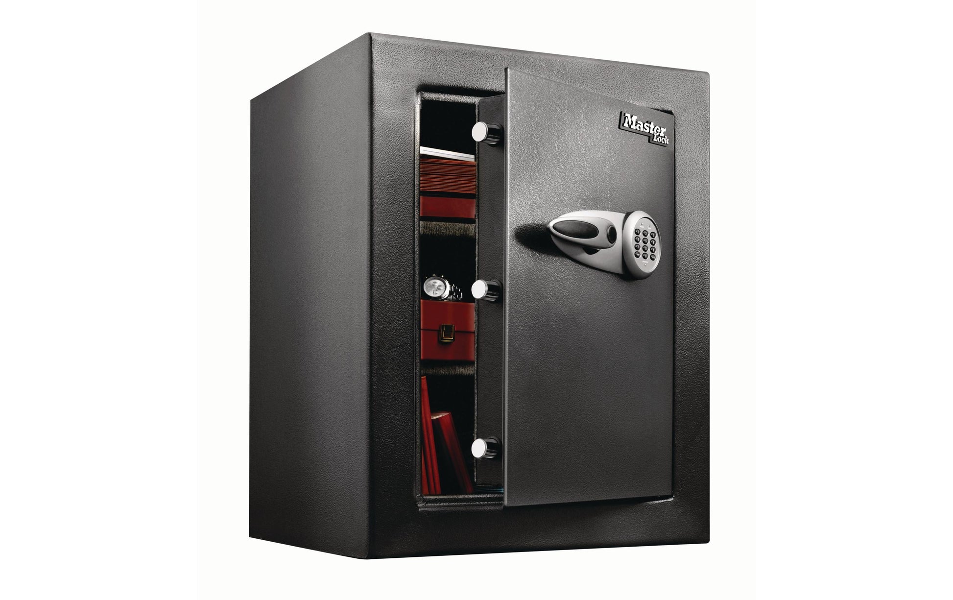 Master Lock Tresor T8-331 – Elektronik + Schlüssel – 119,9 l – Schwarz