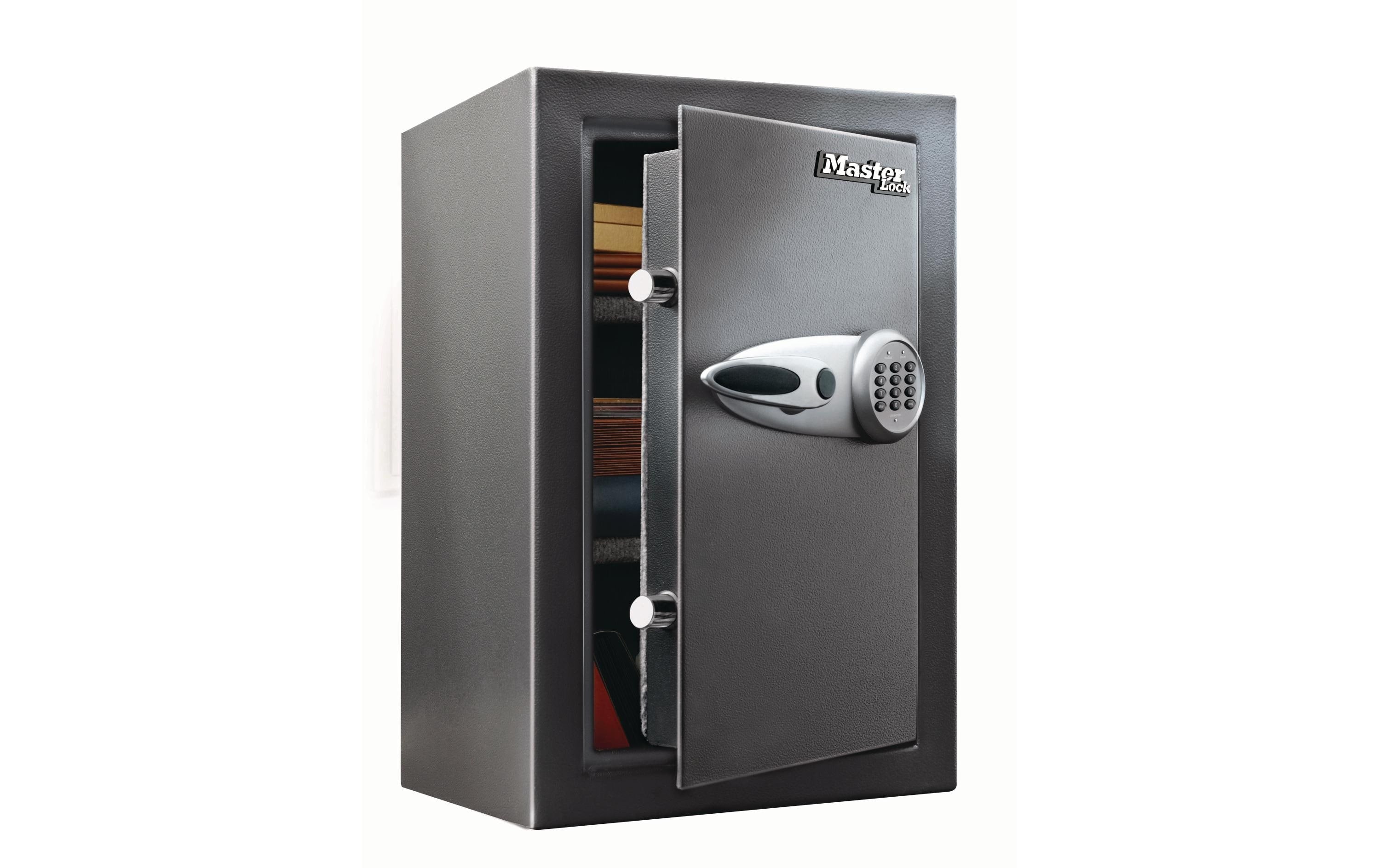 Master Lock Tresor T6-331 – Elektronik + Schlüssel – 61,7 l – Einbruchschutz – Schwarz