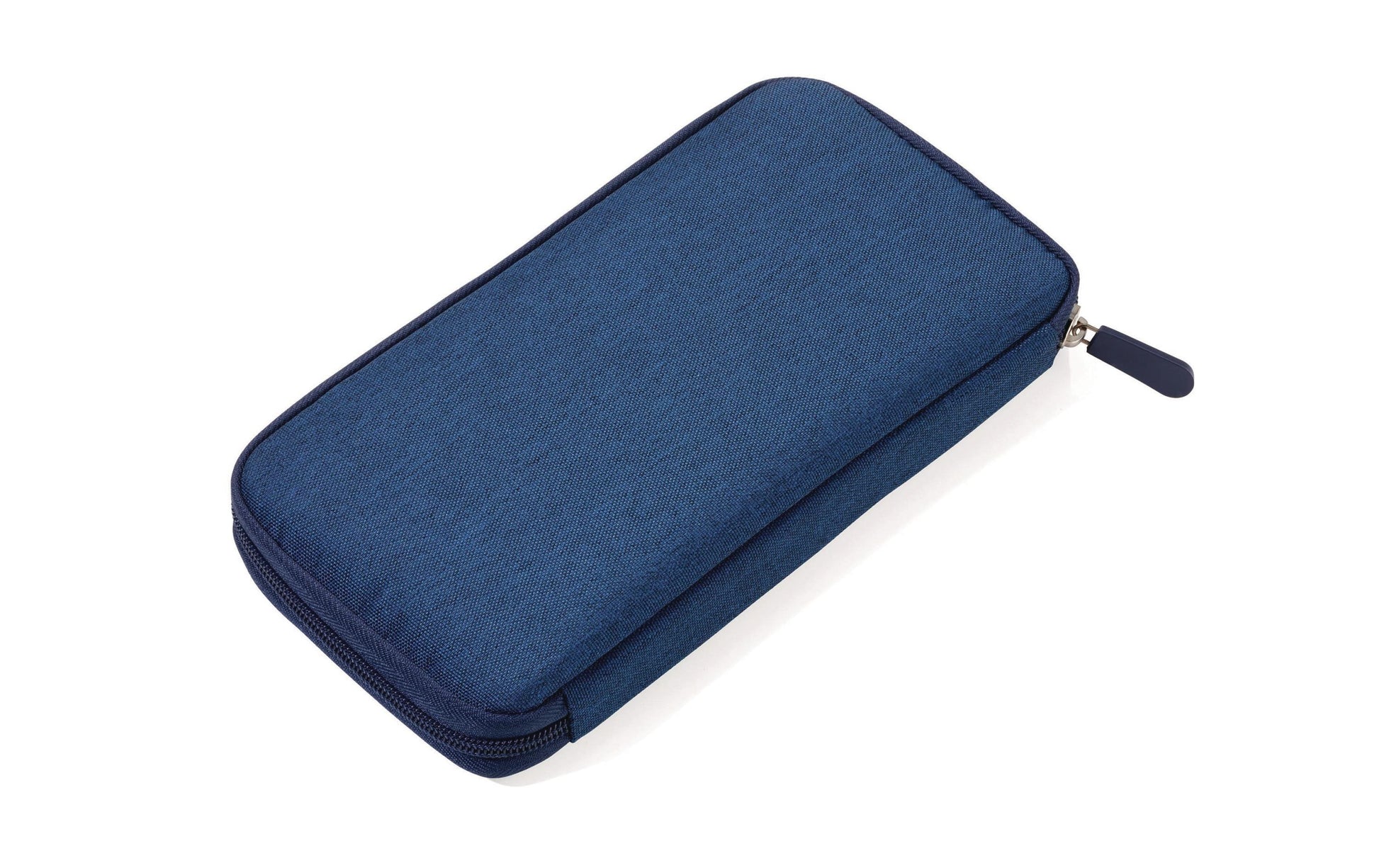 TROIKA Reise-Organizer – mit RFID-Schutz, Polyester, Blau, 243 × 22 × 133 mm