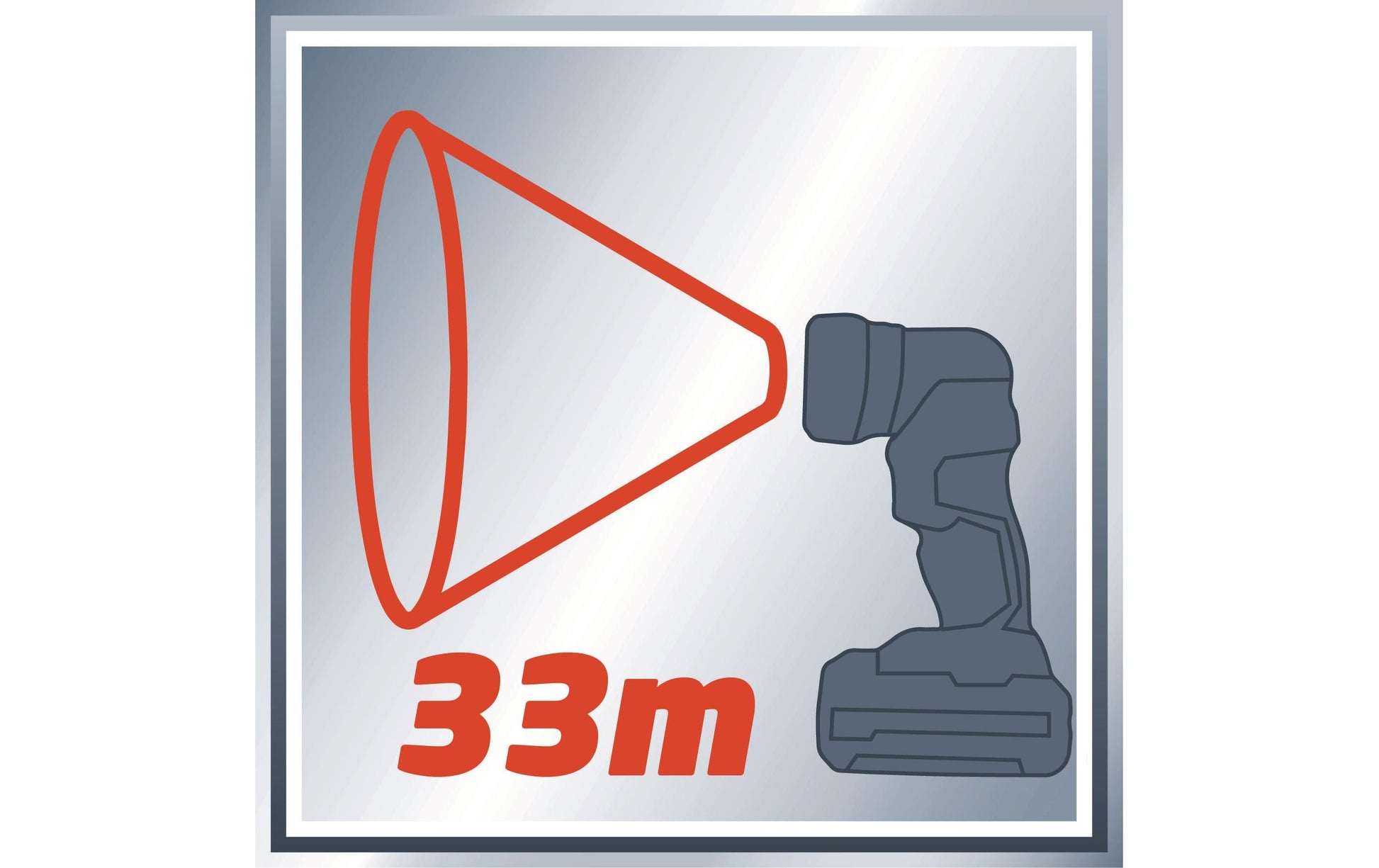 Einhell Taschenlampe TE-CL 18 Li H Solo – 280 lm, Akku 18 V Power X-Change – Rot