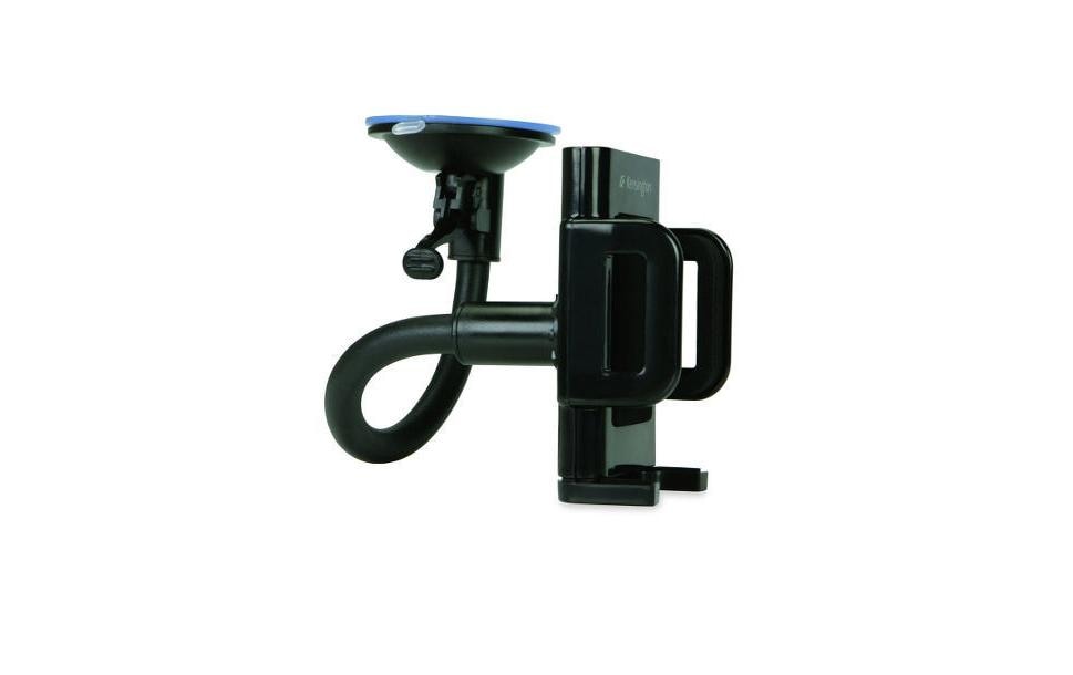 Kensington Univ. Car Holder – Auto-Halterung (passiv) – drehbar, Saugnapf – für Smartphones – Schwarz