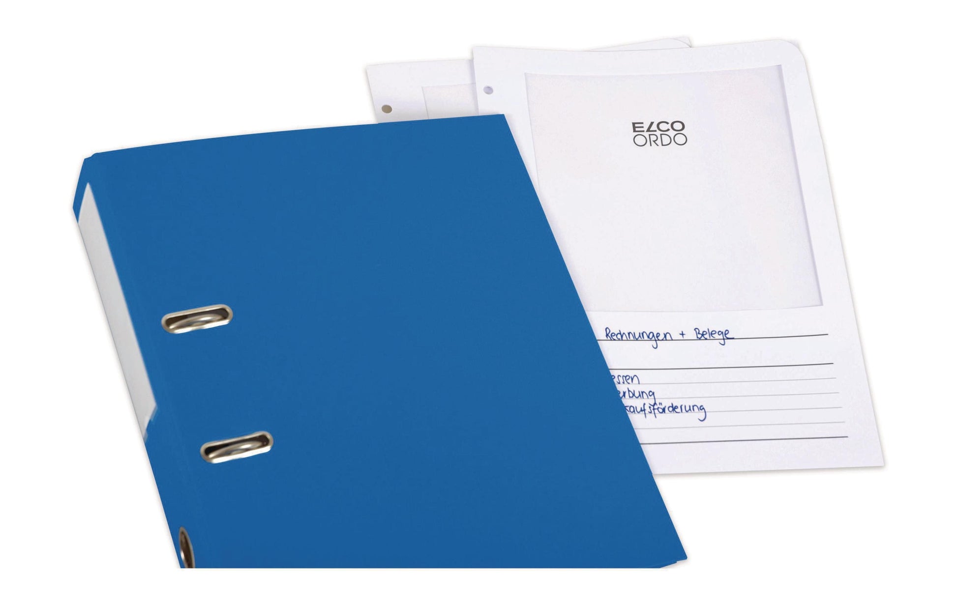 Elco Sichtmappe A4 – Weiss, Papier, Glänzend, 100er-Pack