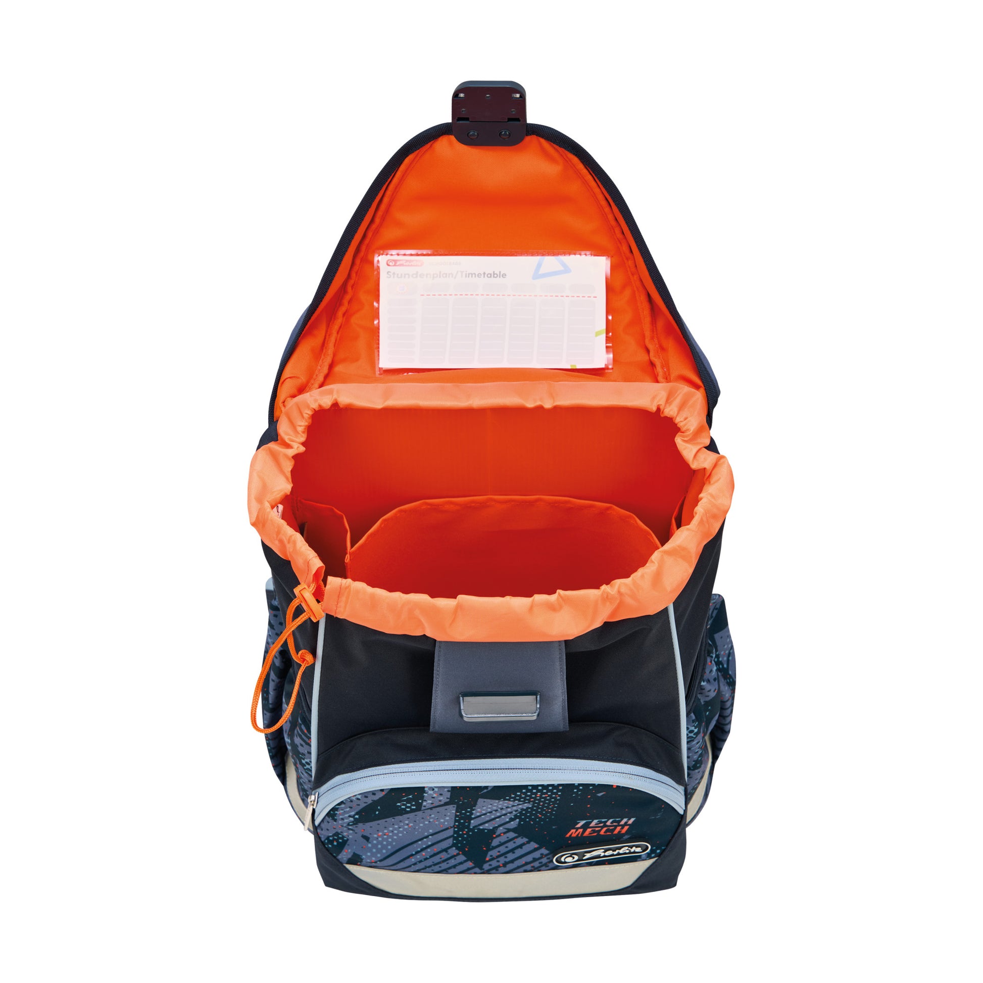 Herlitz UltraLight Plus – Schulrucksack-Set 4-teilig, Tech Mech, 16 l, 28×36×21 cm