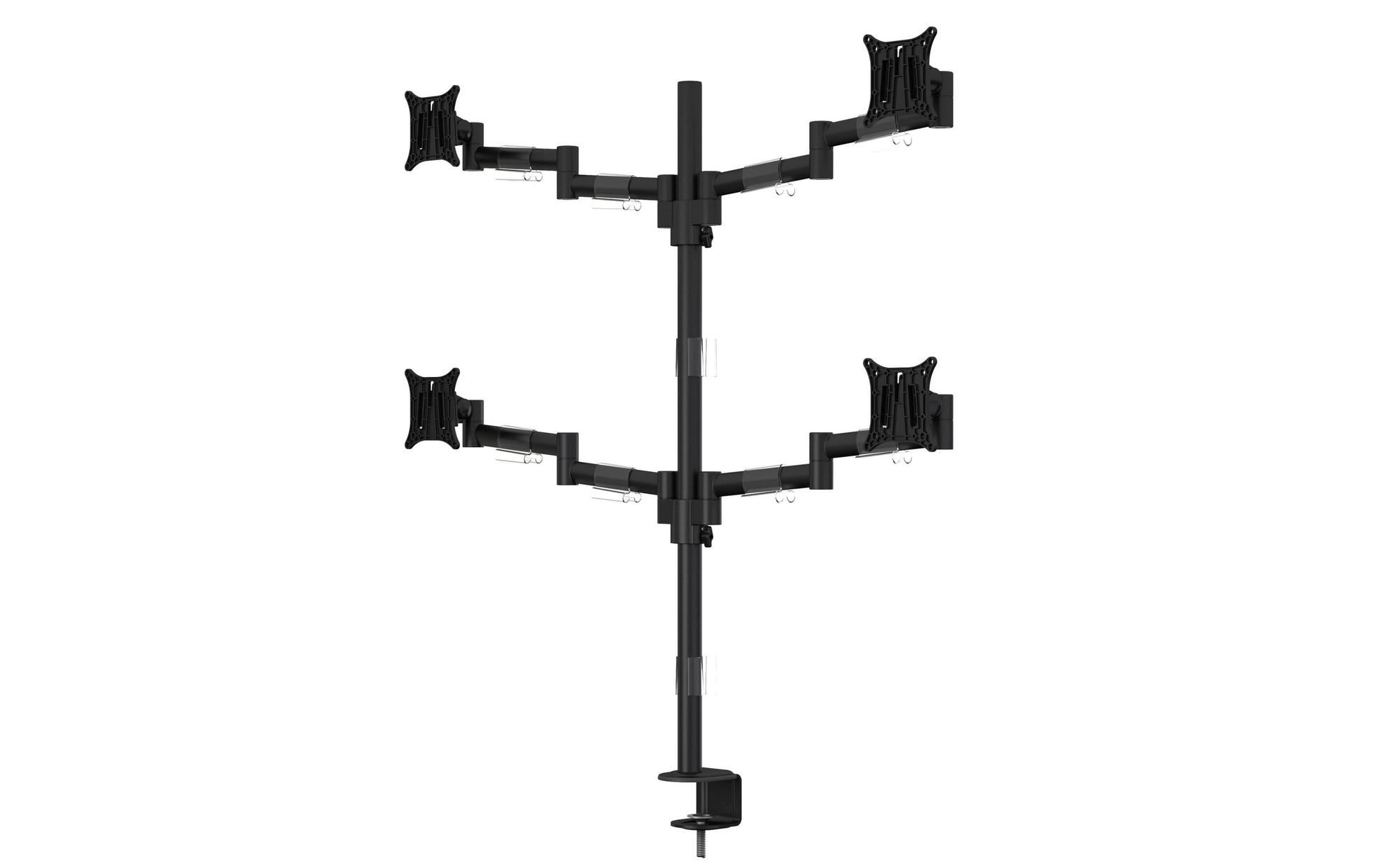Multibrackets Monhalt Office 5891 – Monitorhalterung, Quad, bis 30", VESA 75 × 75 mm, 8 kg, drehbar, schwarz