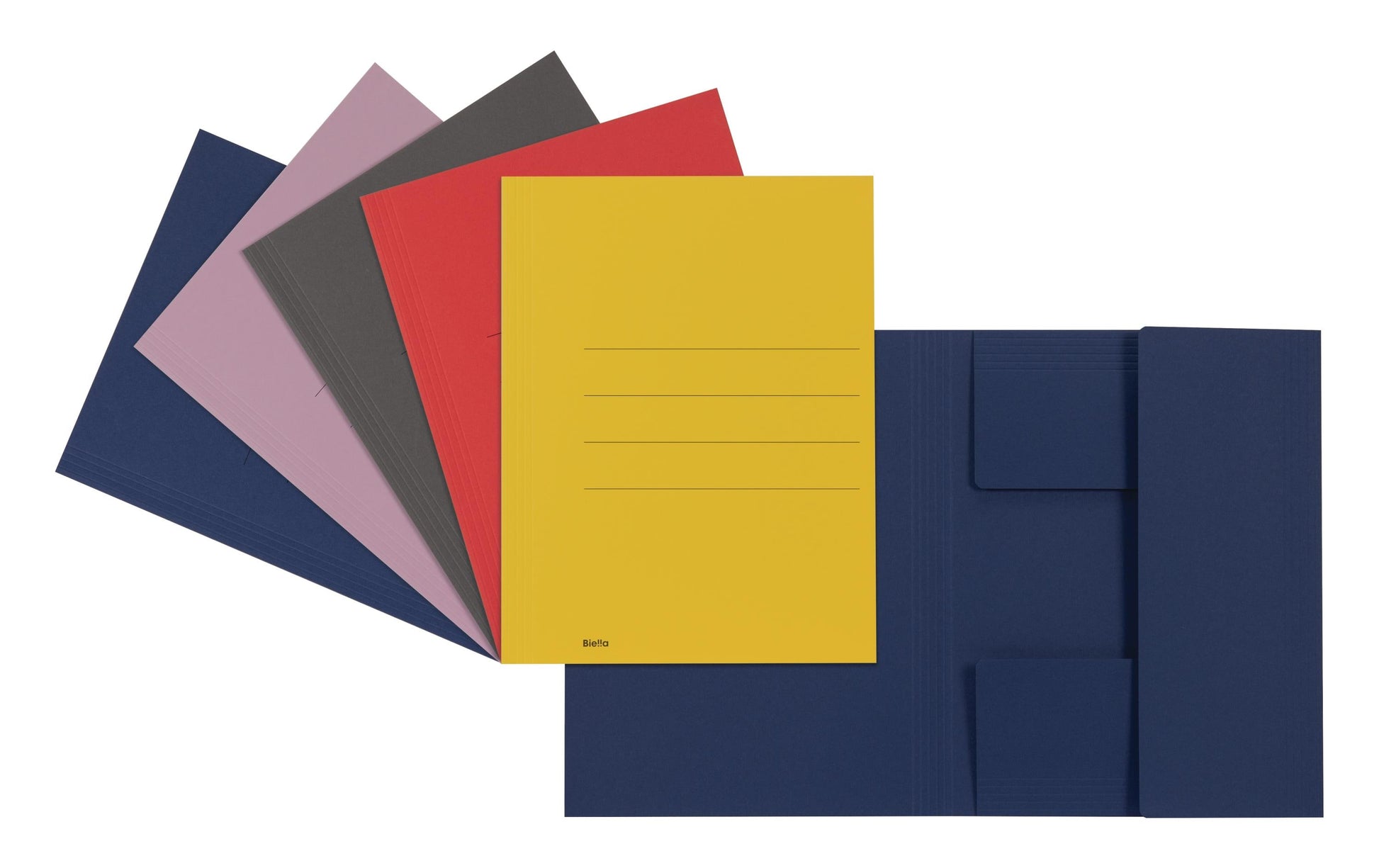 Biella Sammelmappe für A4, Karton, Blau