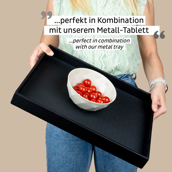 Silwy Suppenschüssel – 2er Set, 500 ml, Ø 16,0 cm, H 6,3 cm, Kunststoff, Sand, stapelbar