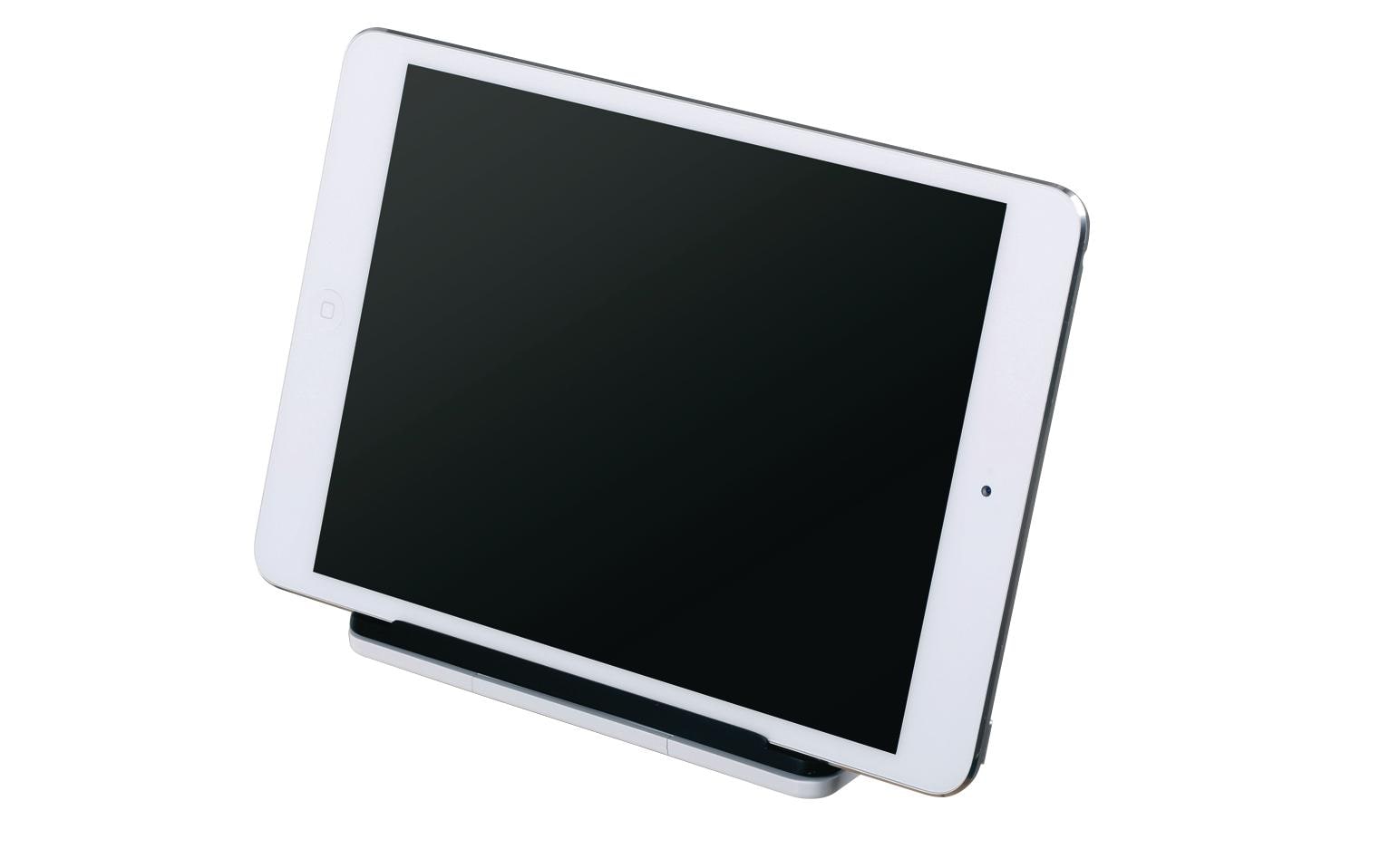 HAN Tablet-Ständer – für Tablets bis 11", mit Ladefunktion – Weiss