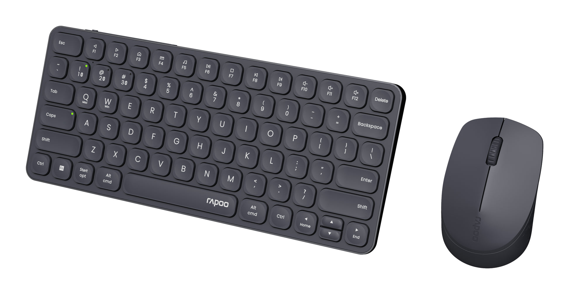 Rapoo 9610M – Tastatur, kabellos (Bluetooth/2,4 GHz), CH-Layout (DE-CH) – für Windows & macOS