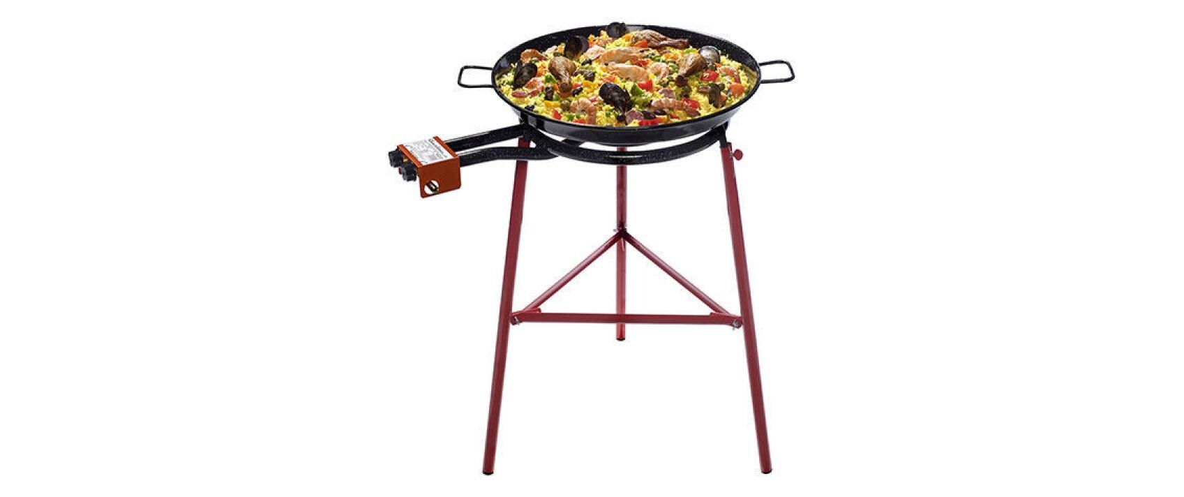 Garcima Paella-Grill PAELLERO 40 – 40 cm, 13,5 kW, 2 Brenner – schwarz