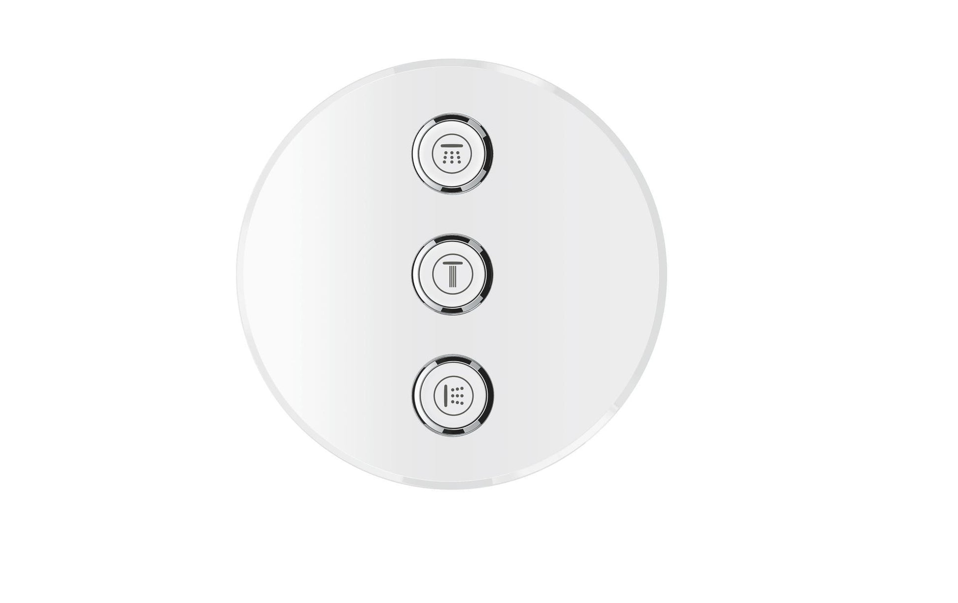 GROHE Grohtherm SmartControl – 3-fach Unterputz-Thermostat, Anschlussmass 43 mm, Weiss, für Badewanne & Dusche