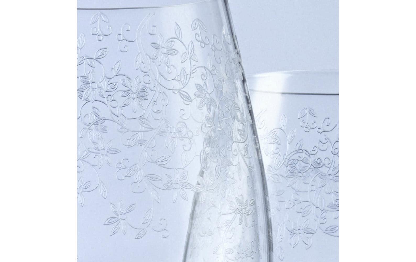 LEONARDO Whiskyglas – 0,40 l, Kristallglas, Transparent, Graviert, Spülmaschinenfest, 6 Stück