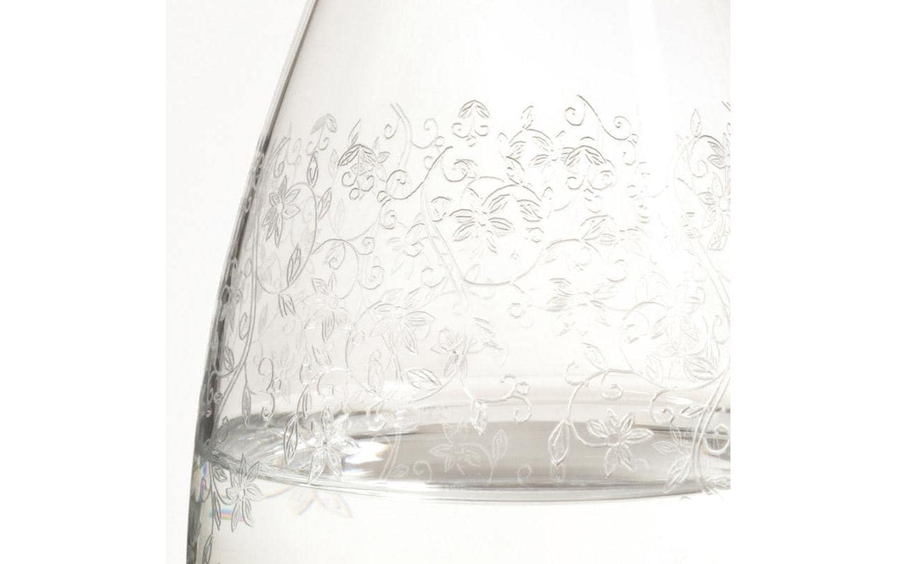 LEONARDO Sektglas – 0,20 l, Kristallglas, Transparent, Spülmaschinenfest, Graviert, 6 Stück
