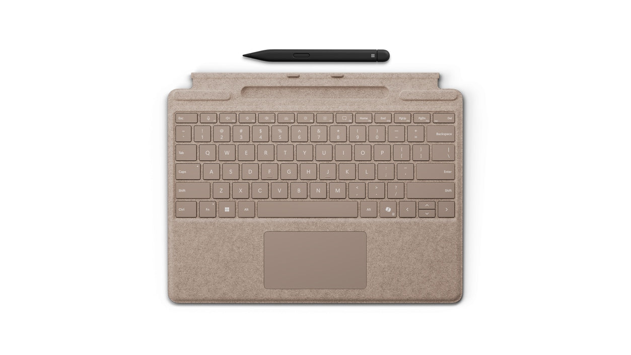 Microsoft Surface Pro Tastatur + Slim Pen – Tastatur, Grau-Beige – für Surface Pro