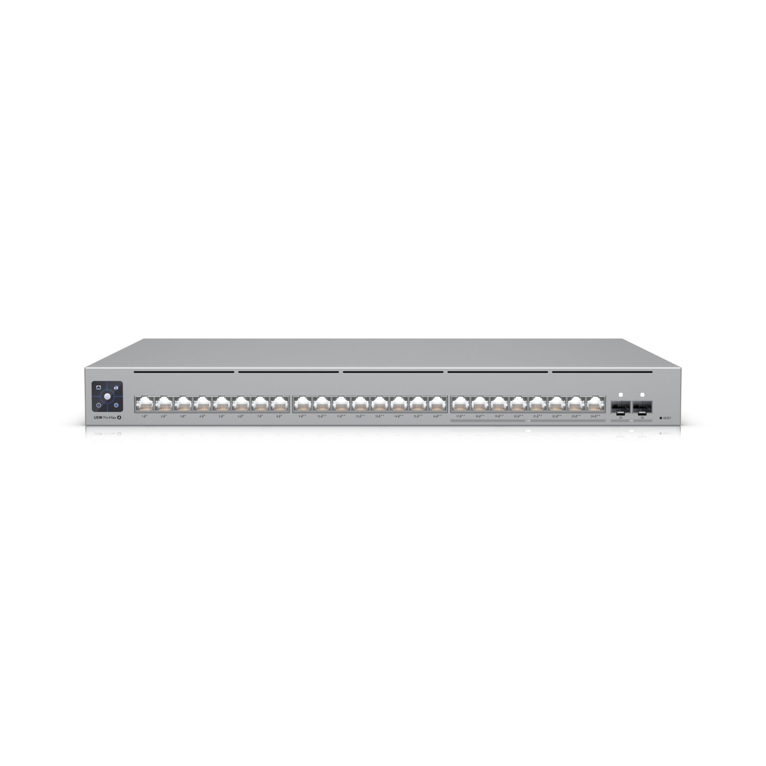 Ubiquiti USW-Pro-Max-24-PoE – Managed Switch – 24×2.5G, 2×SFP+, L3, PoE++ 400 W, 1U
