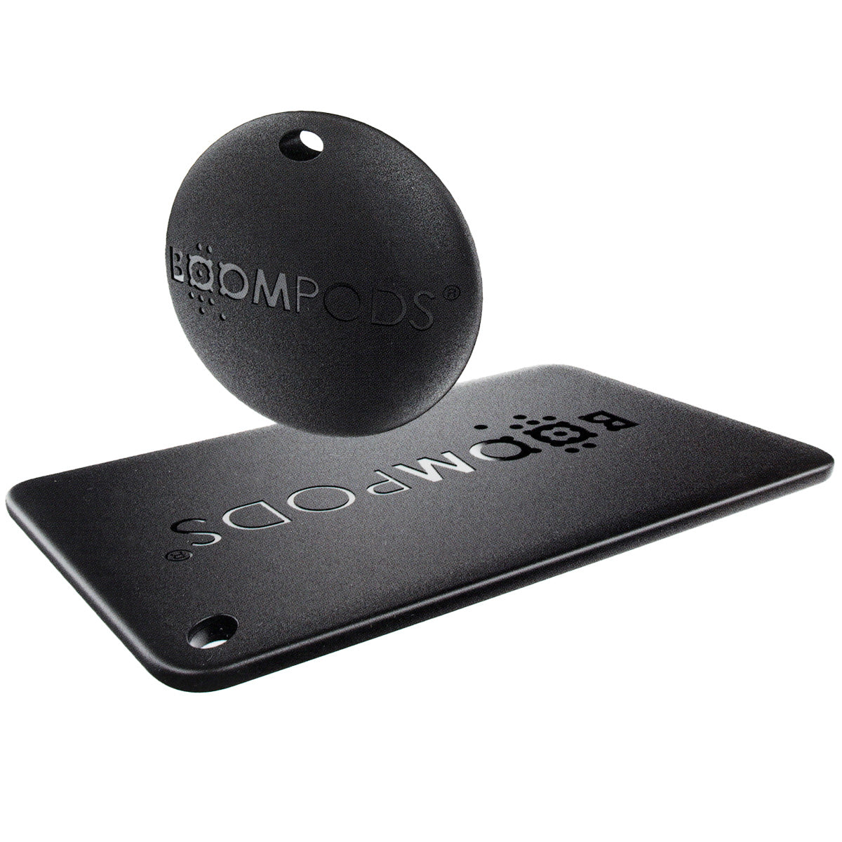 Boompods Tag & Card Bundle Pack – Bluetooth-Tracker – für Apple Wo ist? – IPX7 – 2er Pack – Schwarz