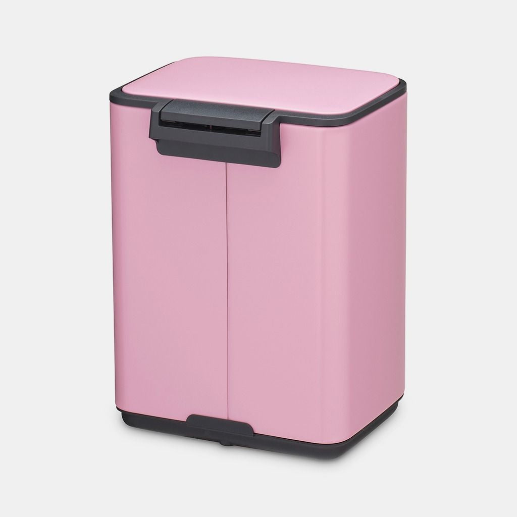 Brabantia Treteimer Bo – 4 l – Kunststoff, rechteckig – rosa
