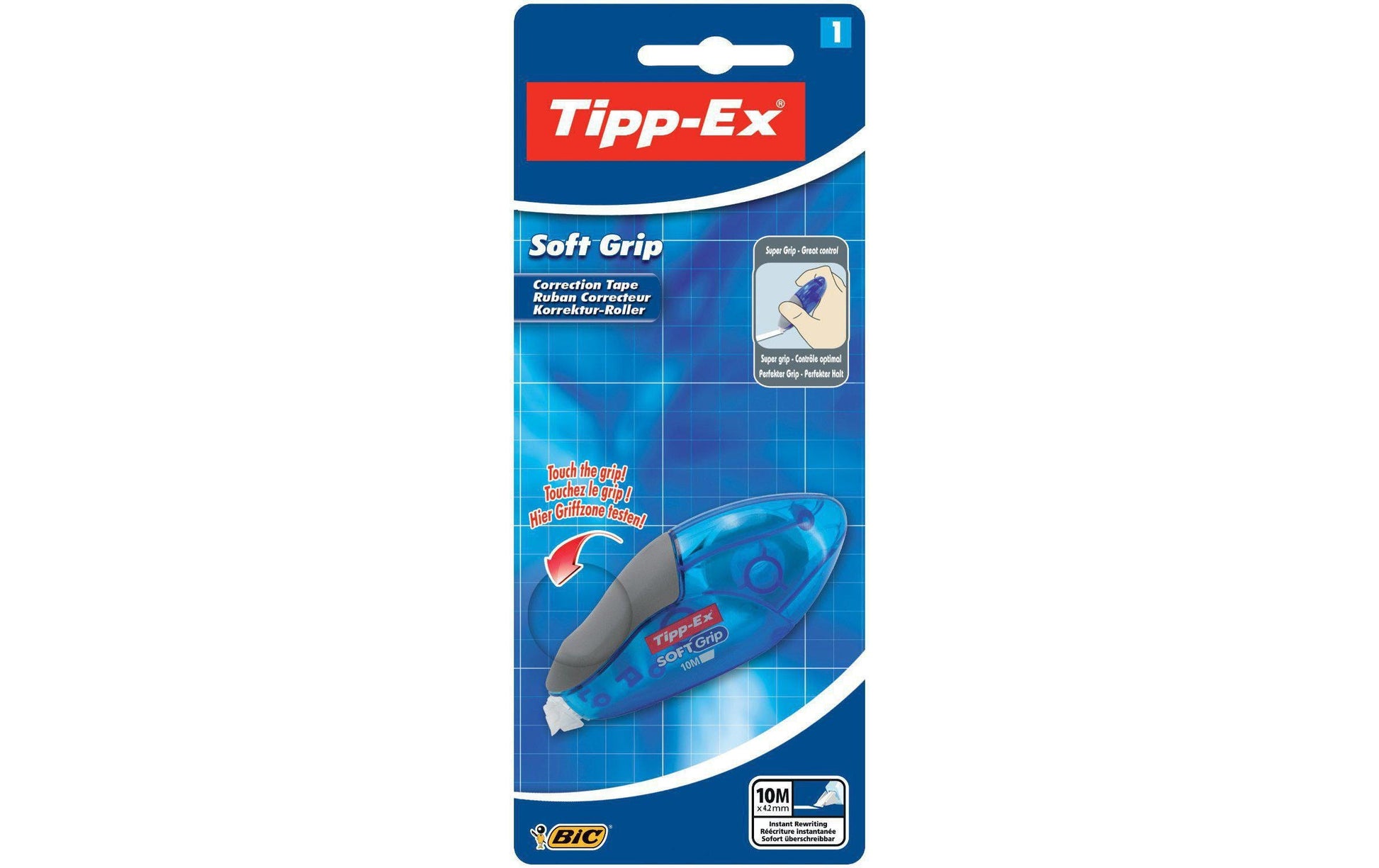 TIPP-EX Soft Grip Korrekturroller 4,2 mm × 10 m