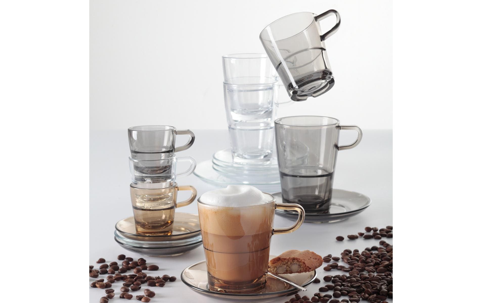 LEONARDO Espressotasse – 0,07 l, Glas, transparent, 6 Stück