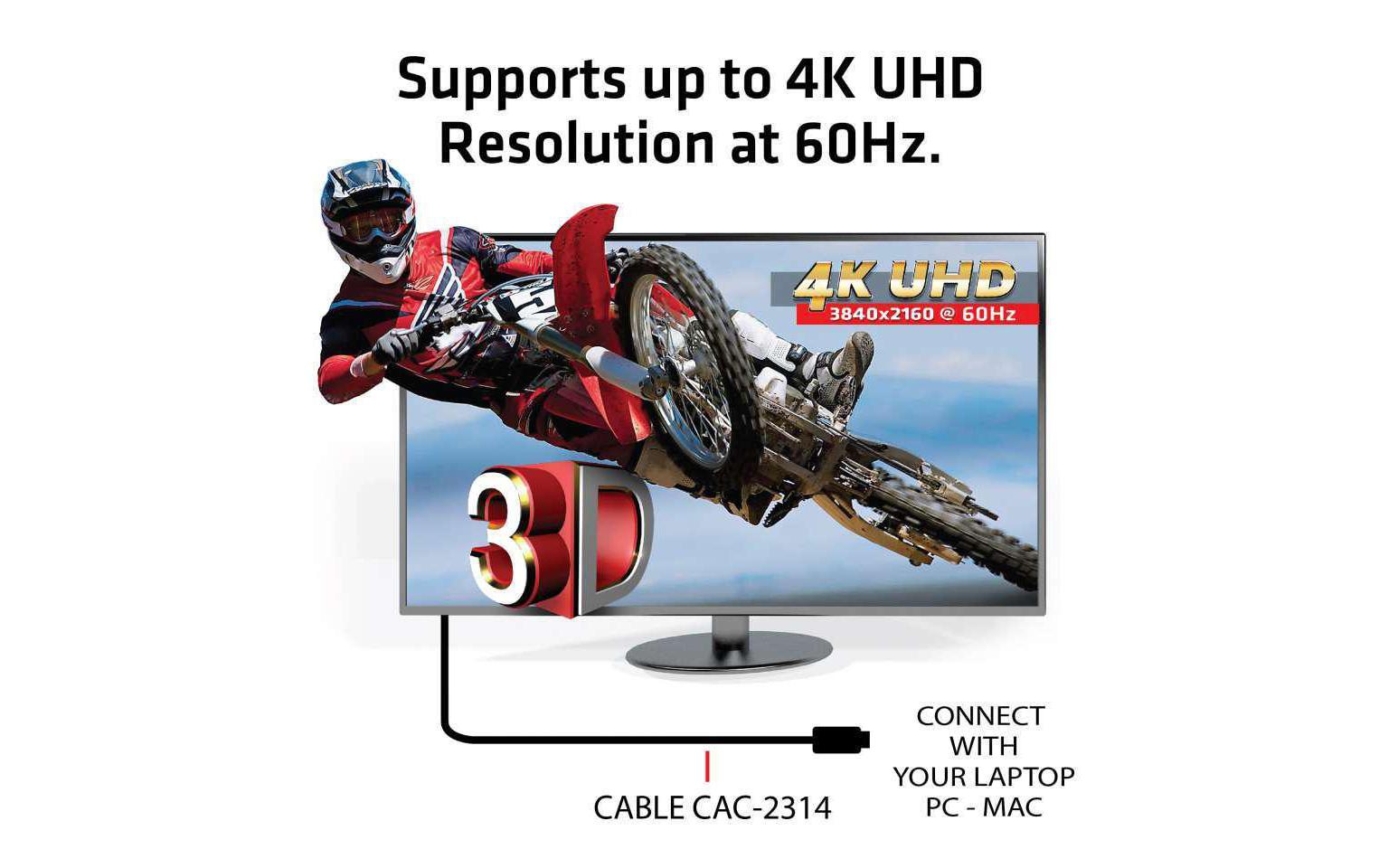 CLUB3D Club 3D HDMI-Kabel, Schwarz, 1 Stück