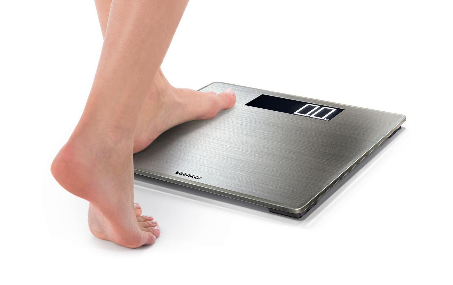 Soehnle Digitale Personenwaage Style Sense Safe 300 – Glas, 100 g Genauigkeit – 180 kg
