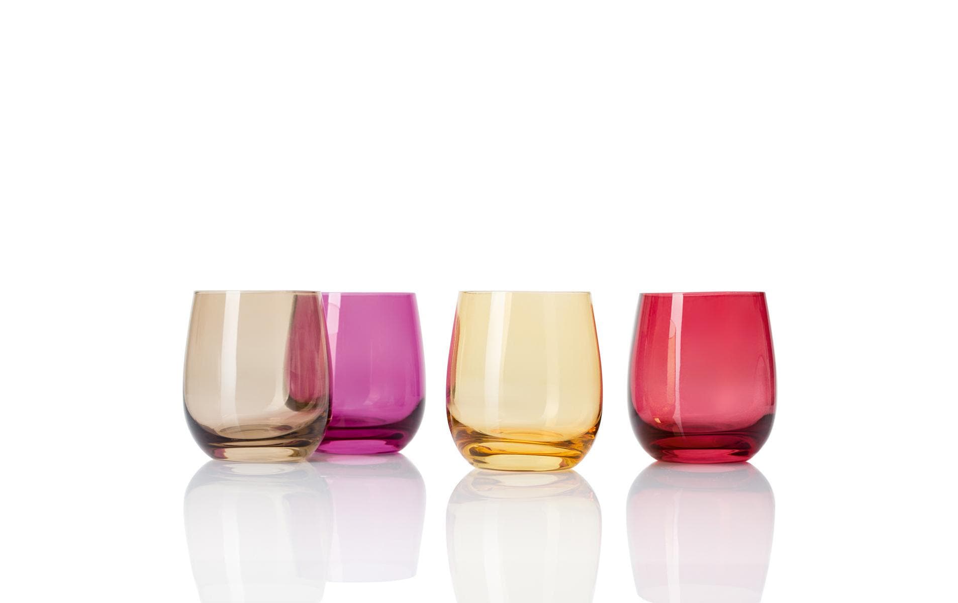 LEONARDO Trinkglas – 0,36 l, Glas, Mehrfarbig, Spülmaschinenfest, 6 Stück