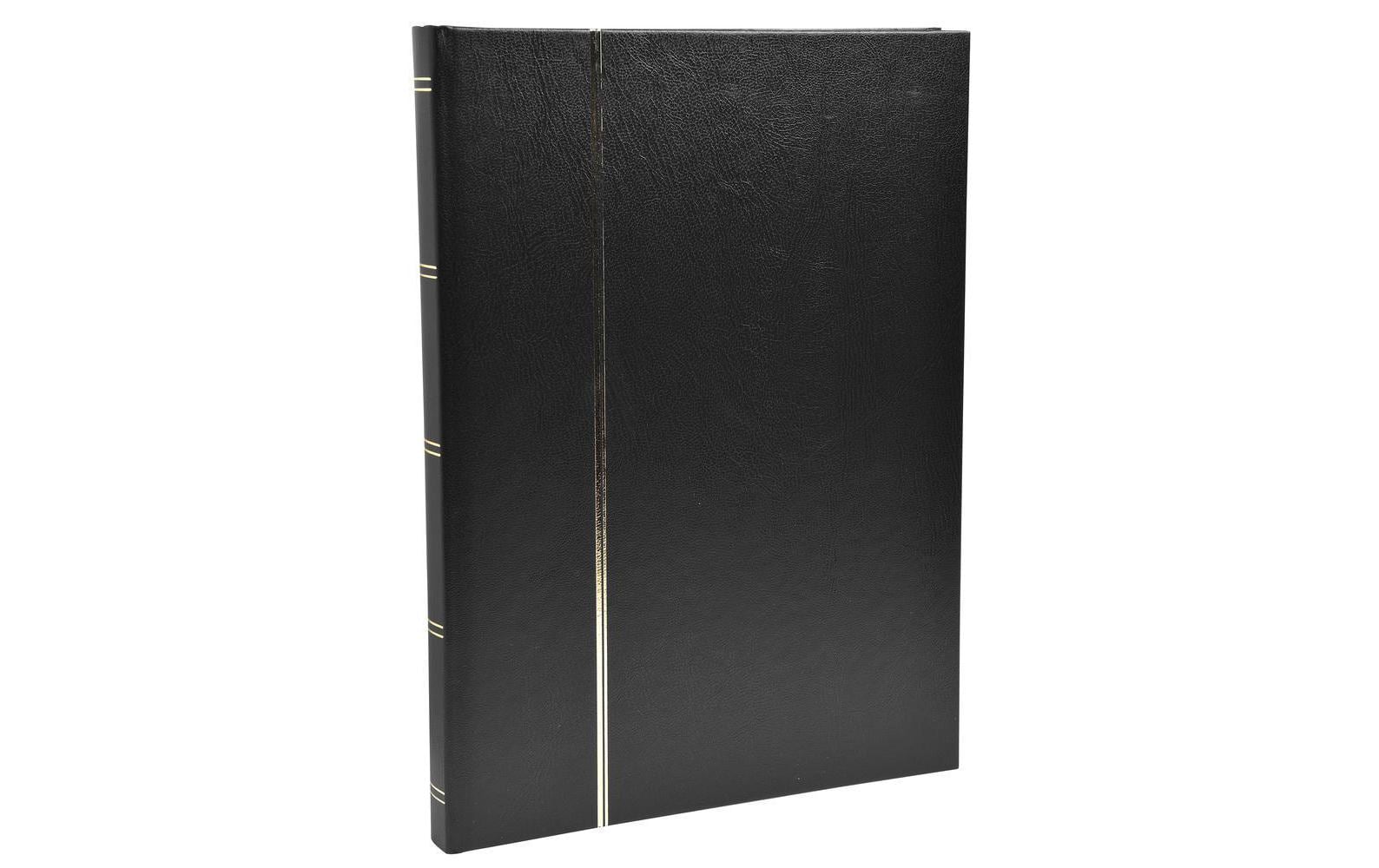 Exacompta Einsteckalbum, 48 Seiten, Schwarz, 22,5 × 30,5 cm, Kunstleder, mit Pergamin