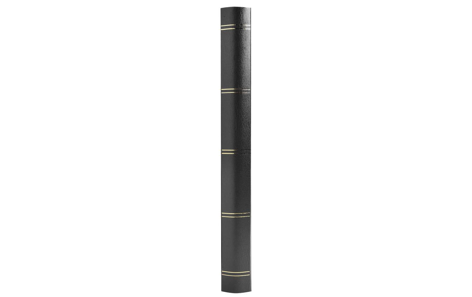 Exacompta Einsteckalbum, 48 Seiten, Schwarz, 22,5 × 30,5 cm, Kunstleder, mit Pergamin