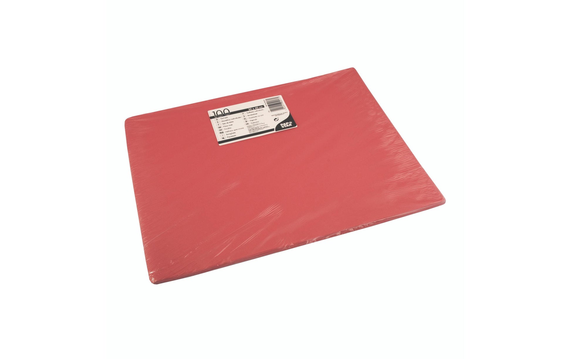 Papstar Tischset, rot, 30 × 40 cm – 100 Stk.